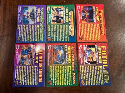 X-Men SILVER X-OVERS Complete Set (1-6) | 1994 Fleer Ultra X-Men