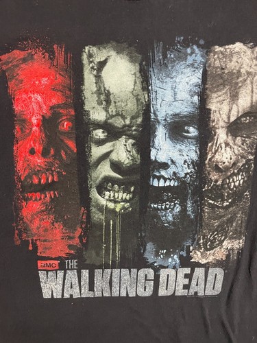 Camiseta Alstyle Apparel & Activewear Para Hombre XL Cuello Redondo AMC The Walking Dead Negra - Imagen 4 de 11