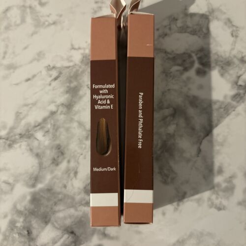 b.Pure Glow Up Contour Medium Dark Charlotte Viral Dupe Hyaluronic Vit E trucco - Foto 3 di 3