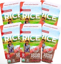 Lotus Foods Organic Red Rice 15 oz – Whole Grain Heirloom, 6 Pack Gluten Free