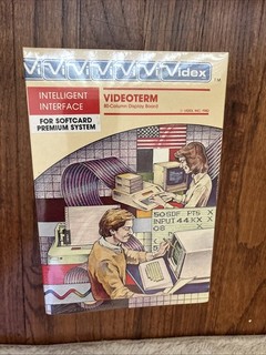 Vintage Videx Videoterm 80 Column Display Board Apple II COMPLETE SEALED