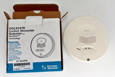 System Sensor CO1224TR Hardwired Carbon Monoxide Detector New-Old Stock