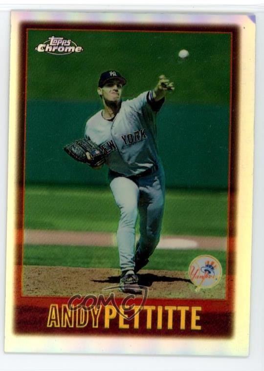 Andy Pettitte #20 Baseball Cards 1997 Topps Chrome trading card — raw and PSA graded price guide