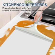 Silicone Shower Squeegee for Glass Doors with Hook, Window Squeegee for Showe...