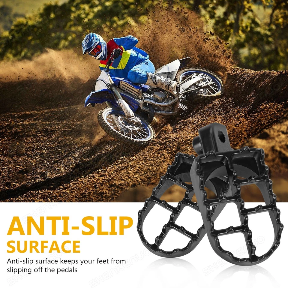 FootPegs Pedal Pad Foot Peg Dirt Bike For Honda CRF230F CRF450R XL500S XR200 80R - Изображение 2 из 4