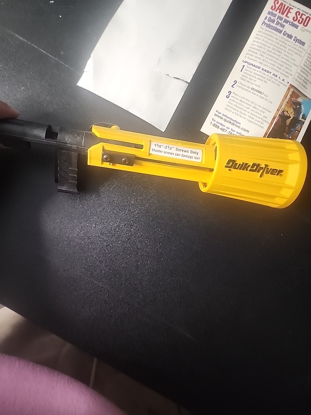 Quikdriver QD2000 Auto Feed Screw System Drill Adapter