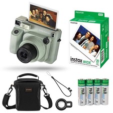 Fujifilm Instax Wide 400 Instant Film Camera Bundle with 20-Pack Instax Wide Ins