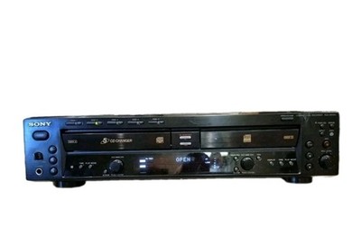 SONY RCD W500C CD Recorder & 5 Disc Changer  For Parts As Is