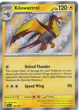 Pokemon Kilowattrel Paldean Fates 146/091 Holo NM