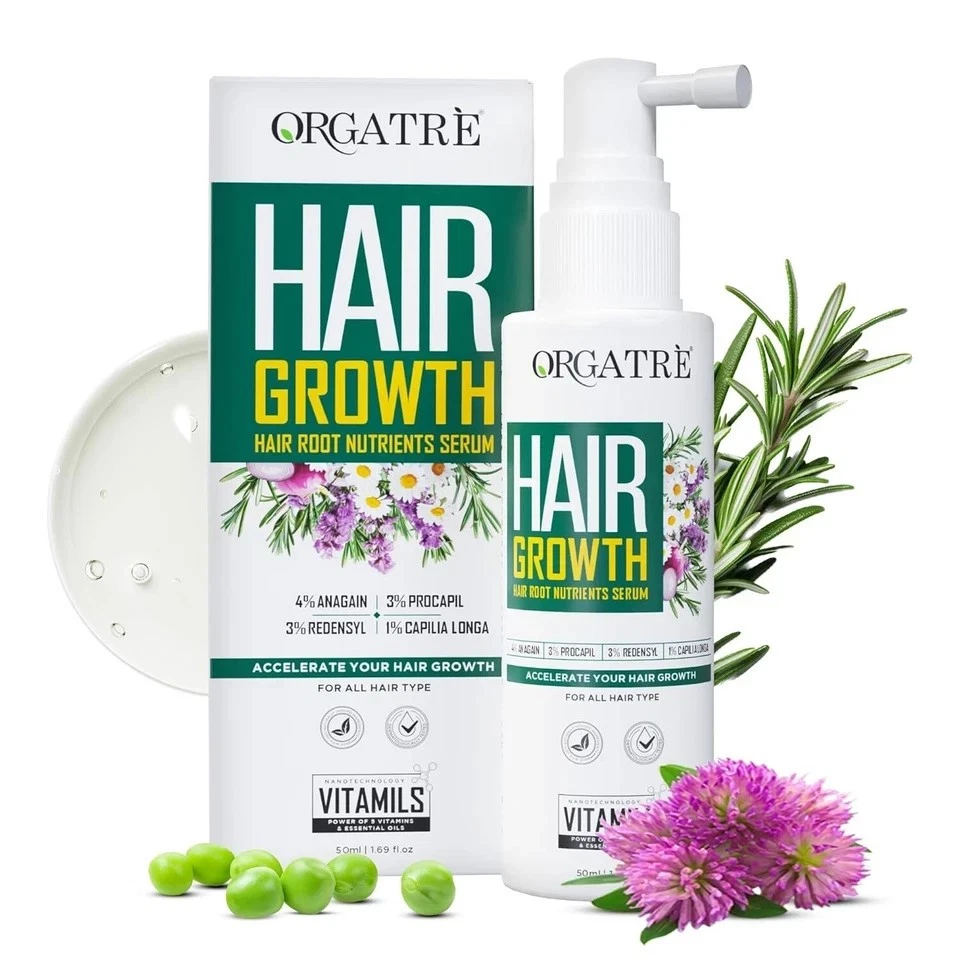 Orgatre Hair Growth Serum For All Hair Types, 50ml