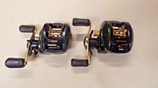 2 - BASS PRO SHOPS FISHING REELS - GREEN EXTREME - 6:4:1 & 7:1:1 GEAR RATIO
