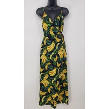 Show Me Your Mumu Meghan Wrap Dress Gone Bananas Print Size XS Summer Sundress
