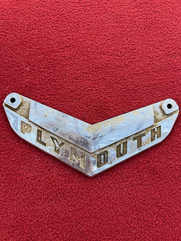 Vintage Plymouth Emblem From the 1950’s