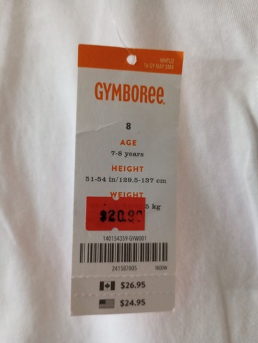 Gymboree Girl's White Pink Floral Embroidered Cap Slv Elastic Waist Top Size 8 - Picture 6 of 9