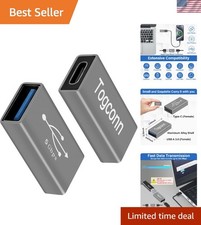 Bi-Directional USB Type-C to Type-A Adapter 5Gbps Data Transfer 2 Pack