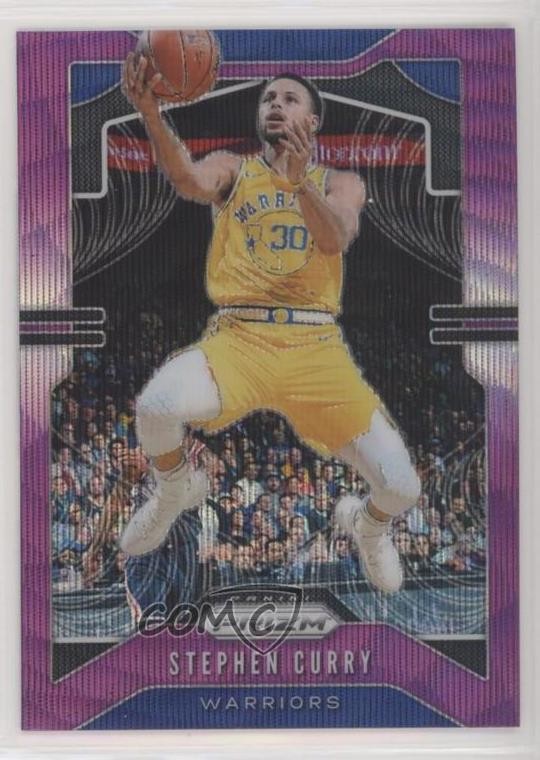2019-20 Panini Prizm Purple Wave Prizm Stephen Curry #98 7b5