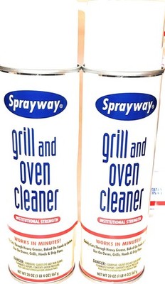 Sprayway SW824R Heavy-Duty Oven & Grill Cleaner Removes Oil 20 oz. (Pack of 2)