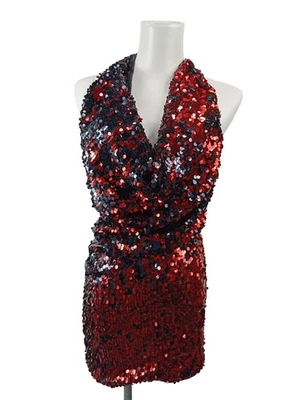 GODDESS Robe à paillettes Dames Robe T EU 36 rouge-noir élégant - Photo 1/4