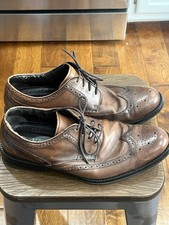 Dockers 90-28622 Wingtip Lace Up Brown Leather Men's Size 11