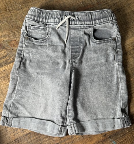 Lot Of 4 Boys Denim Pull On Drawstring Stretch Shorts Cat & Jack Old Navy Sz 4/5 - Picture 3 of 15