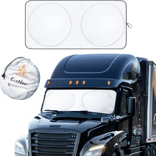 Semi-truck Sun Shade For Windshield 2 Ring 240t Uv Protective Sunshade For T