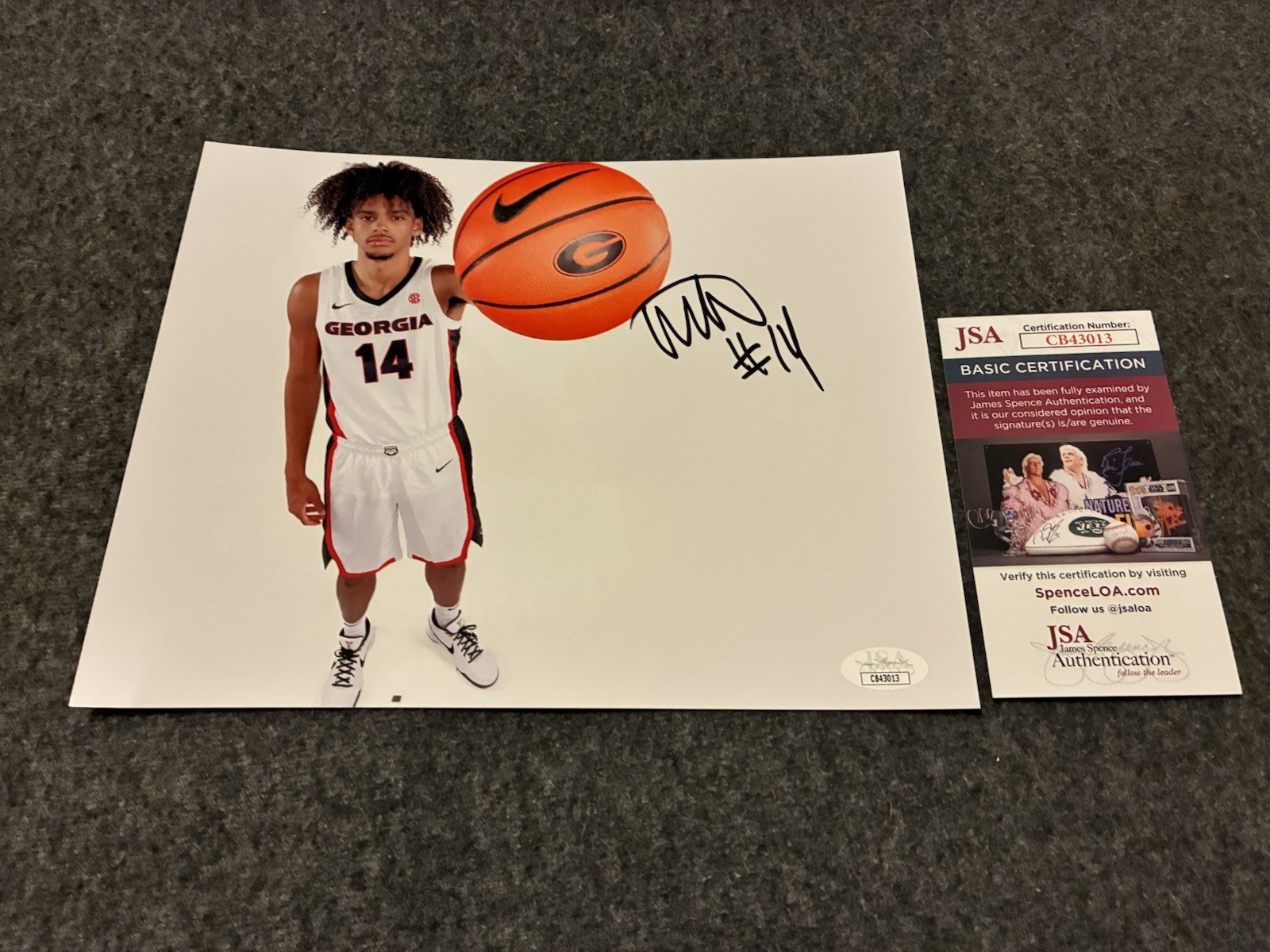 Asa Newell Autographed Signed Georgia Bulldogs 8x10 Photo Jsa 