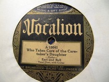 1925 EARL & BELL Williams Francis La Bella Who takes care of CARETAKERS DAUGHTER