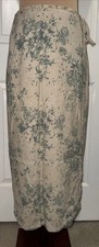 Vintage 90s Y2K Denim  Co Floral Wrap Skirt Womens Size Medium Boho Cottagecore