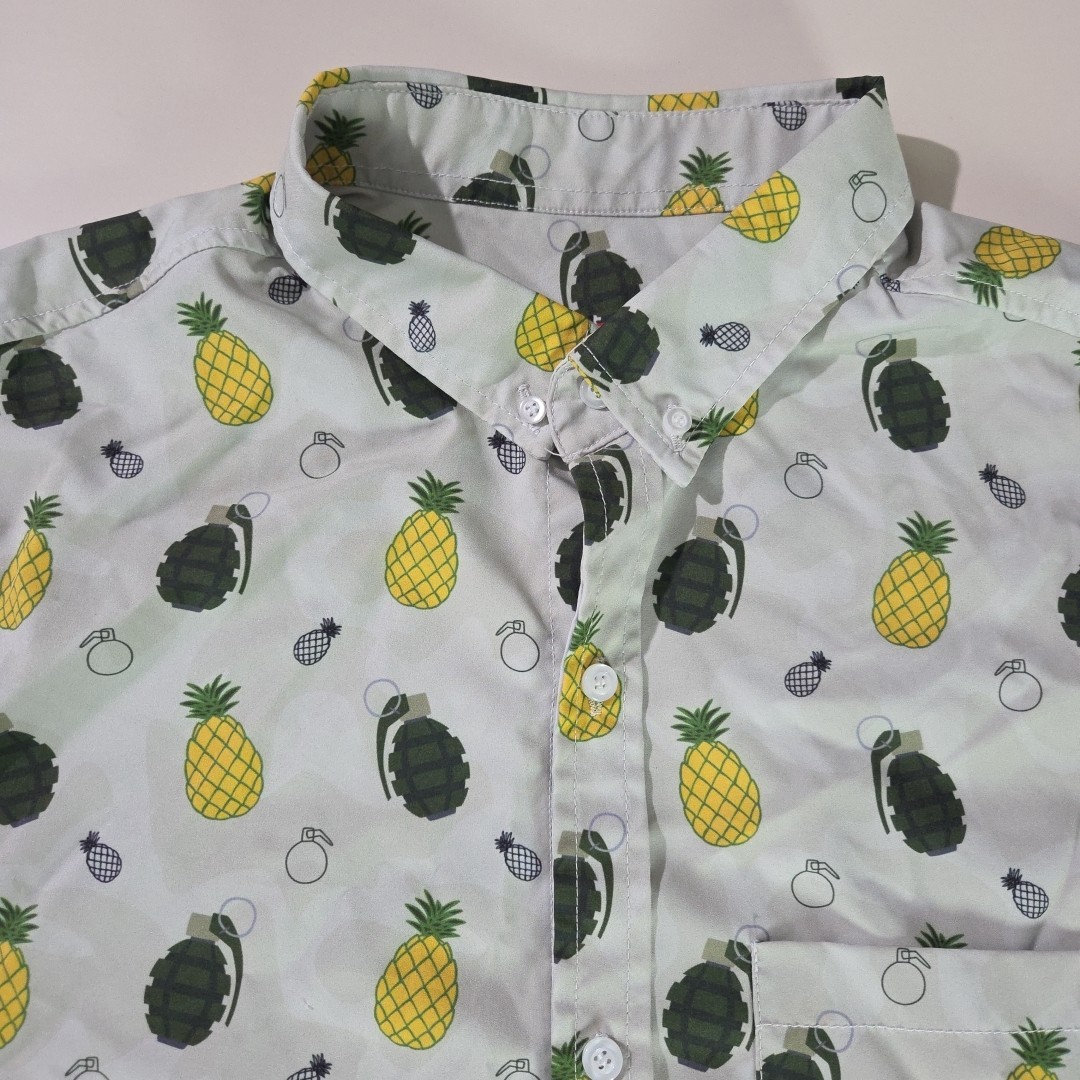 Eagle Six Gear Pineapple Grenade Button Down Shir… - image 1