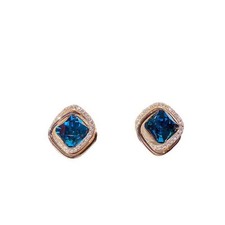 Affordable Zircon Blue Diamond Earrings for For women Chic and Stylish