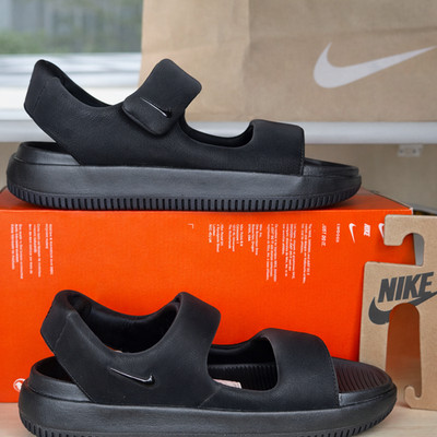 Nike Calm Sandal FJ6044-001 Black EU 42,5 Unisex Sandalen Original Man Sommer