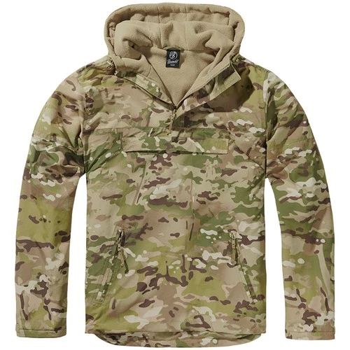 Brandit Windbreaker Army Jacket Mens Camping Travel Hooded Hunting Tactical Camo - product listing photo