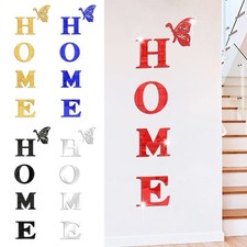 Lot de 5 Autocollants Muraux en Acrylique pour Décoration Maison Couleurs Variée