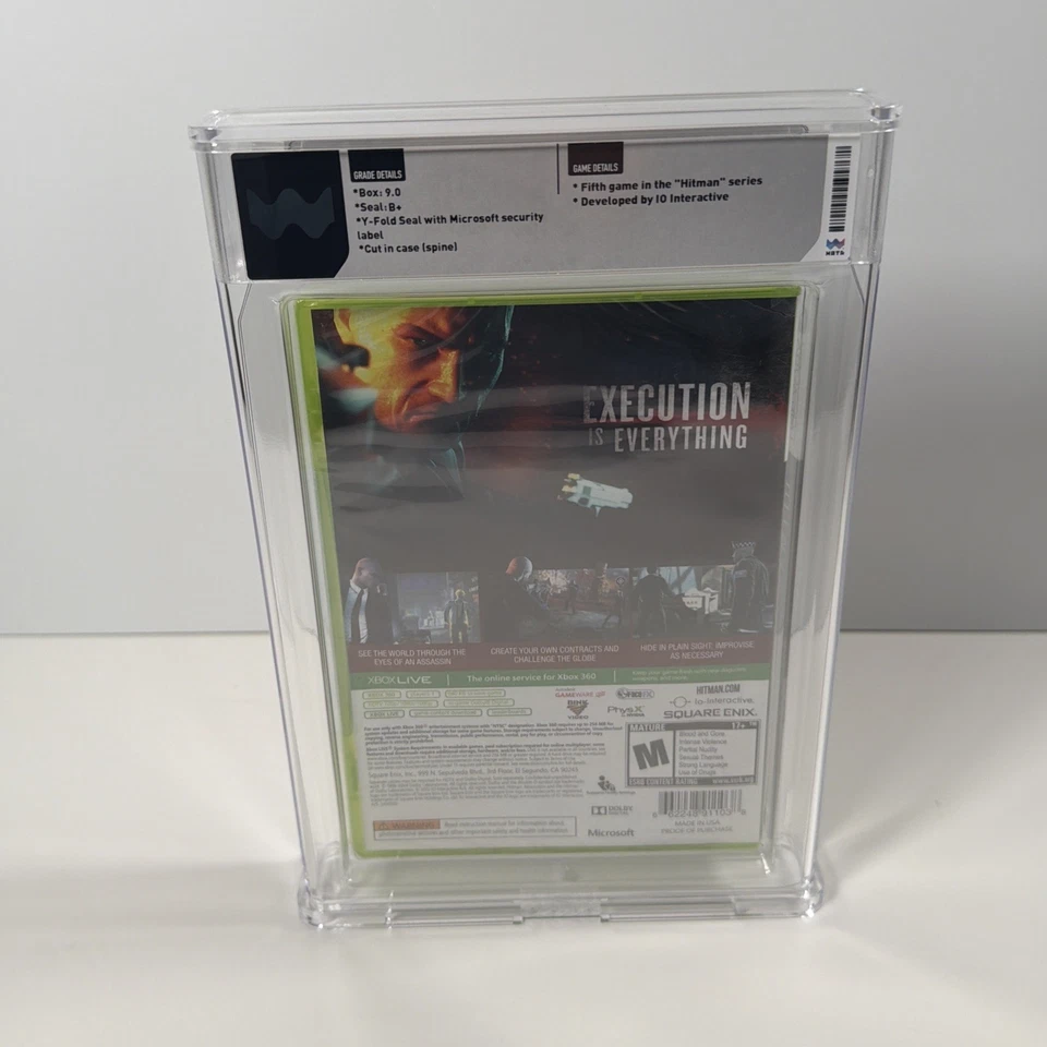 Hitman: Absolution (Microsoft Xbox 360, 2012) New Sealed WATA Graded 9.0 B+ - Image 4 of 4