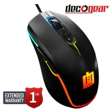 Deco Gear GMOUS Wired Gaming Mouse w/ 1 Year Extended Warranty