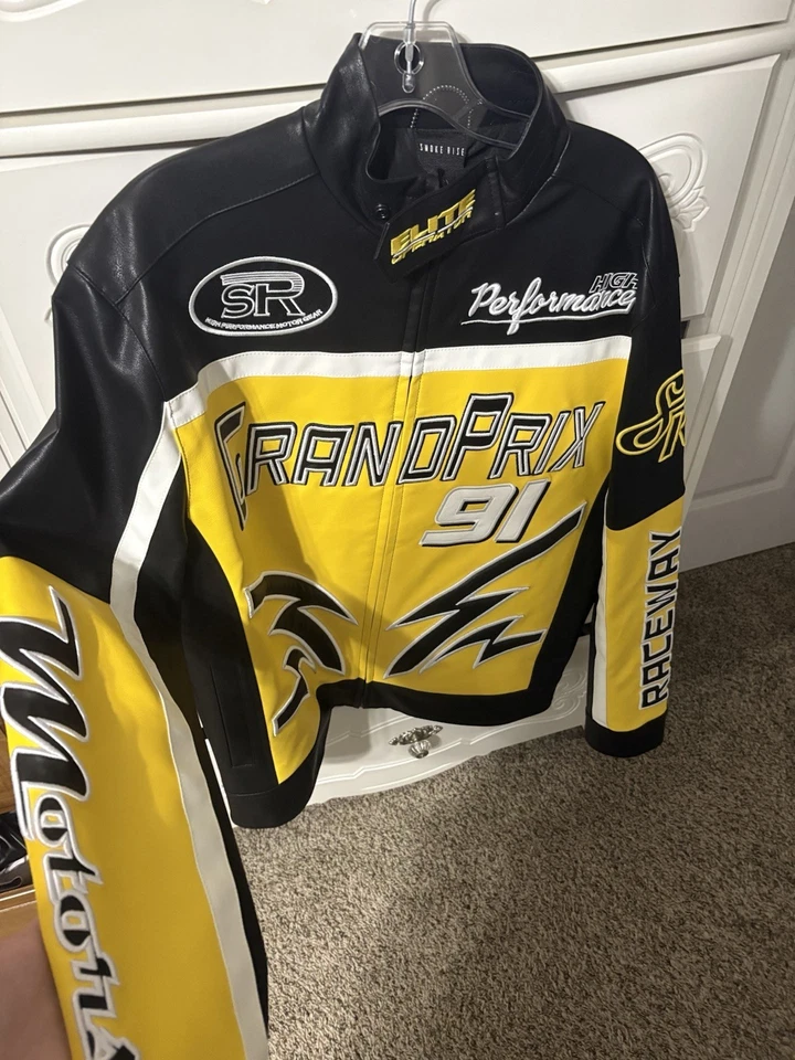 Chaqueta Racer Smokerise Hombre Talla Mediana - Nueva Sin Etiquetas Foto 3 de 4