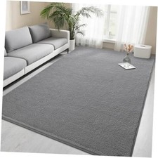 6x9 Area Rugs for Bedroom Living Room Soft Thickened Memory Foam 6 x 9 Ft Grey