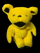 Vintage Steven Smith Grateful Dead 12" Bear Yellow Jointed NO COLLAR Rare Plush
