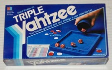 1991 Triple Yahtzee Game Milton Bradley MINT Condition 100 complete Super Nice