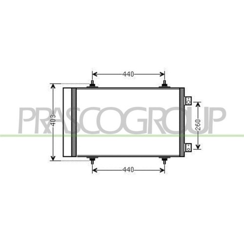 Condenseur clim Prasco CI942C002 anti fuite pour circuit Citroën Fiat