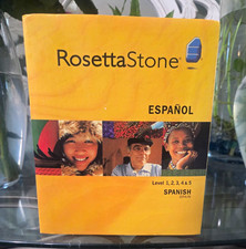 Rosetta Stone Espa ol Spanish Spain Level 1-5 v3 CD-ROM/Audio CD Box Set