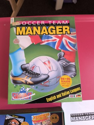 1994 Soccer Team Manager Amiga Spiel Floppy Big Box