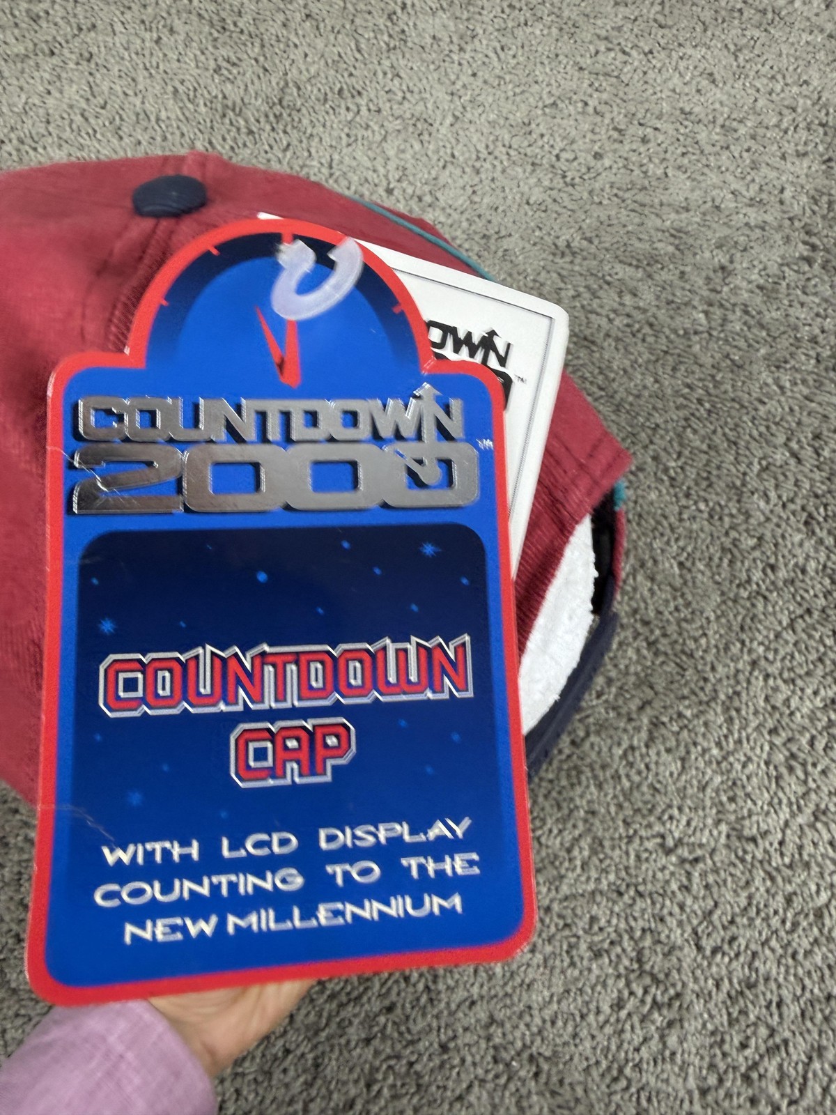 Vintage Countdown 2000 Hat Cap Snap Back Red Blue… - image 6