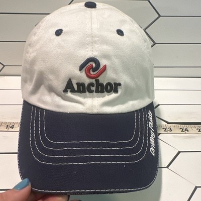￼Anchor Oil & Gas Cap Raised Embroidery Rare Drilling Fluid Dad Hat Rare