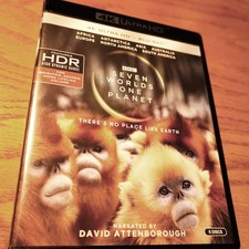 BBC Seven Worlds One Planet 4K Ultra HD Blu-Ray, free ship, Returns, Very Good+