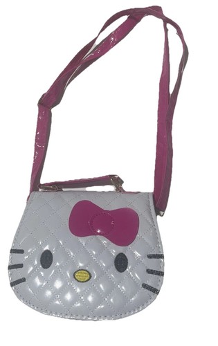 Small HELLO KITTY Quilted Crossbody Purse Bag Girl's Accessories White NEW - Picture 2 of 10