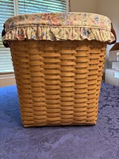 Longaberger Large Oval Waste basket set 2004,...