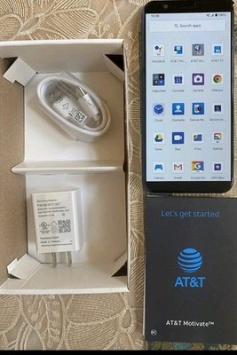At&T Motivate V341U  16GB Storage Blue Surf Android 10 Smartphone