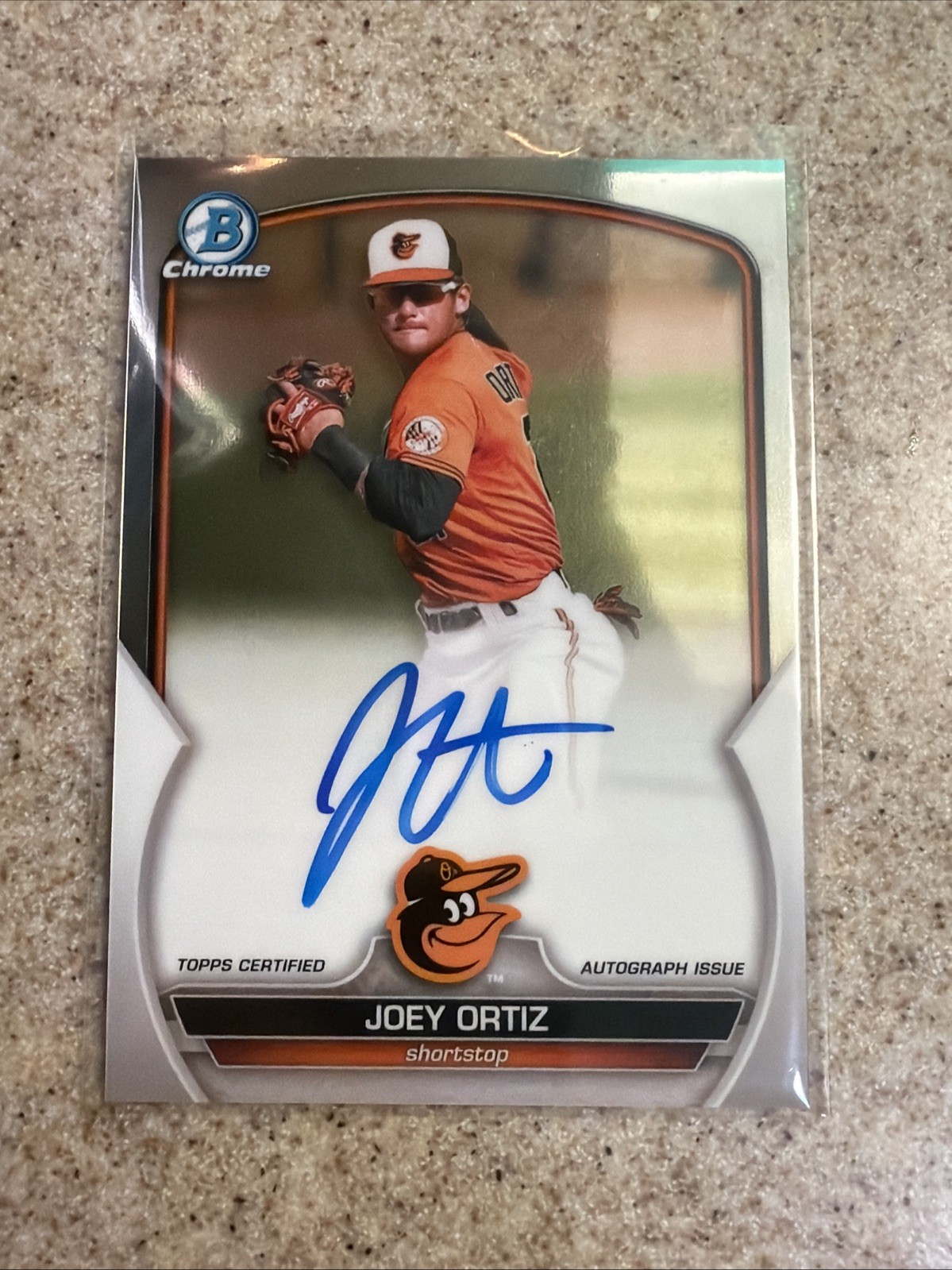 2023 Bowman Chrome - Prospect Autographs Joey Ortiz #CPA-JOR (AU, RC) Auto