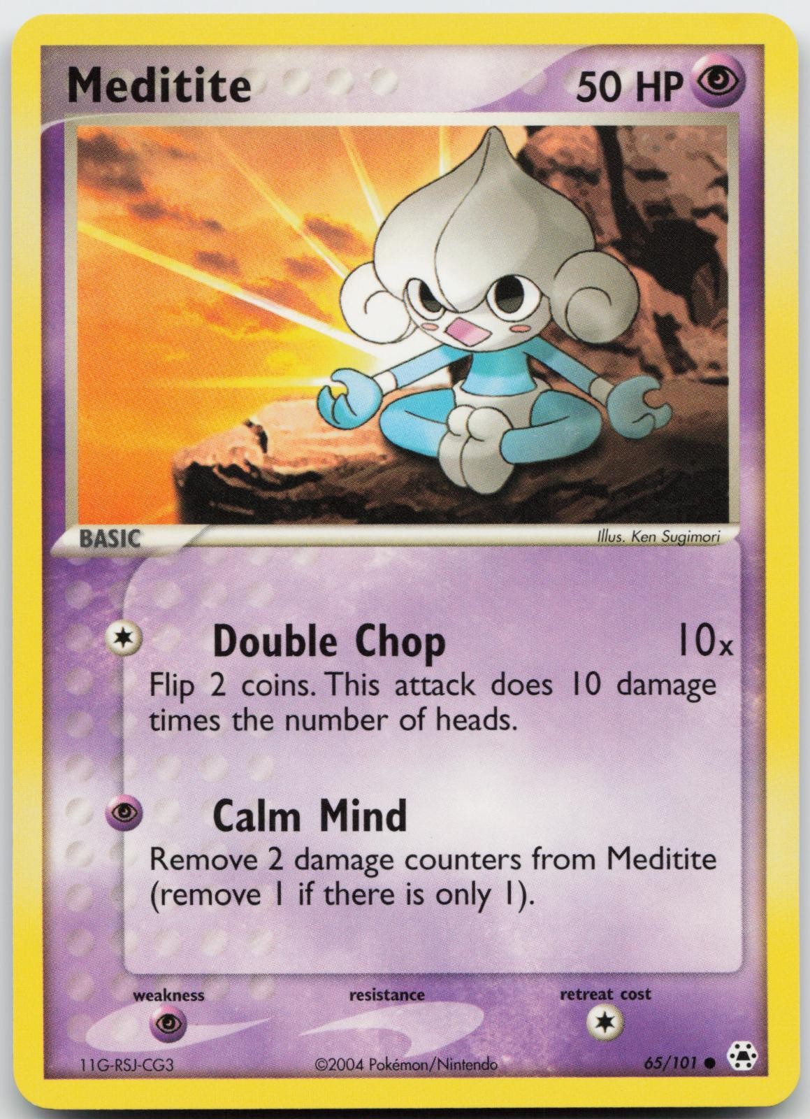 Meditite 65/101 Pokemon Hidden Legends - NM